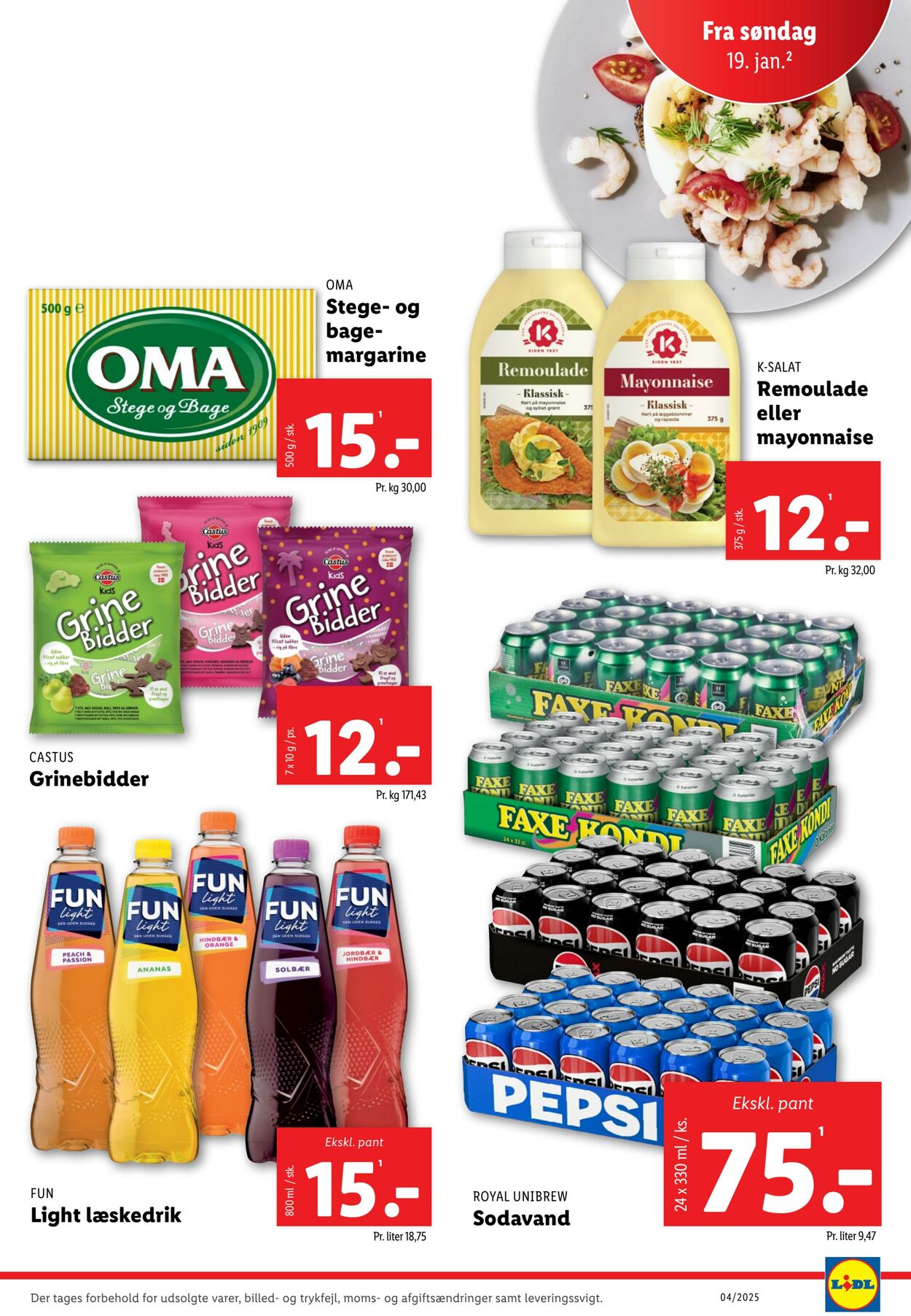 Tilbud Lidl 18.01.2025 - 25.01.2025