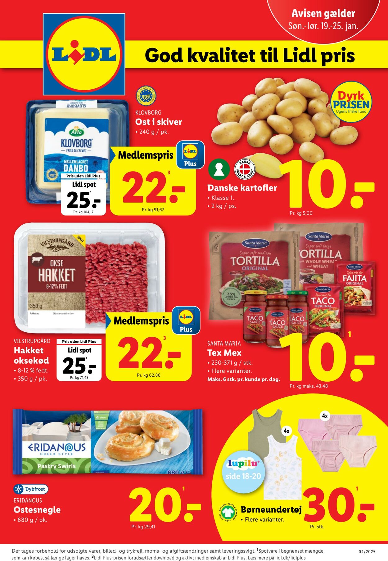 Tilbud Lidl 18.01.2025 - 25.01.2025