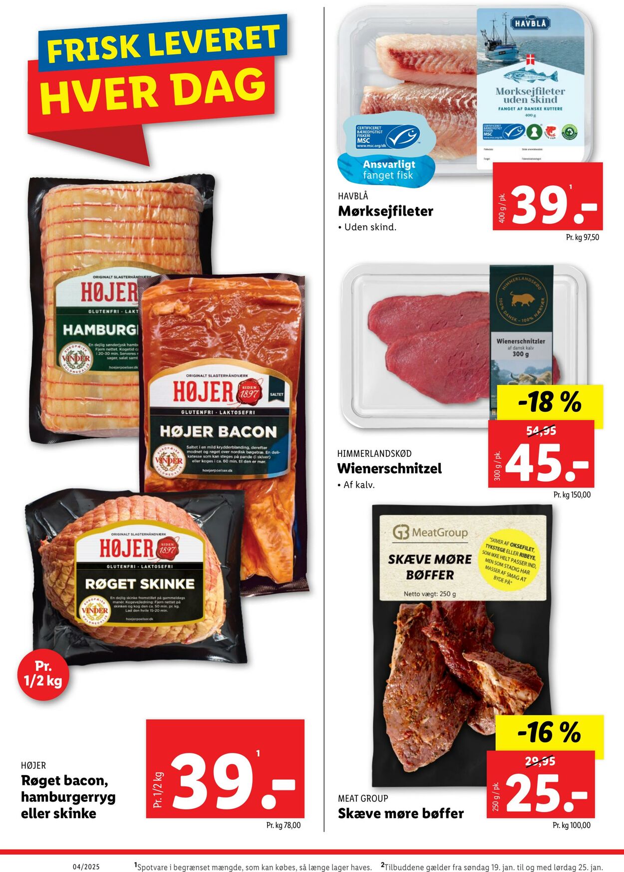 Tilbud Lidl 18.01.2025 - 25.01.2025