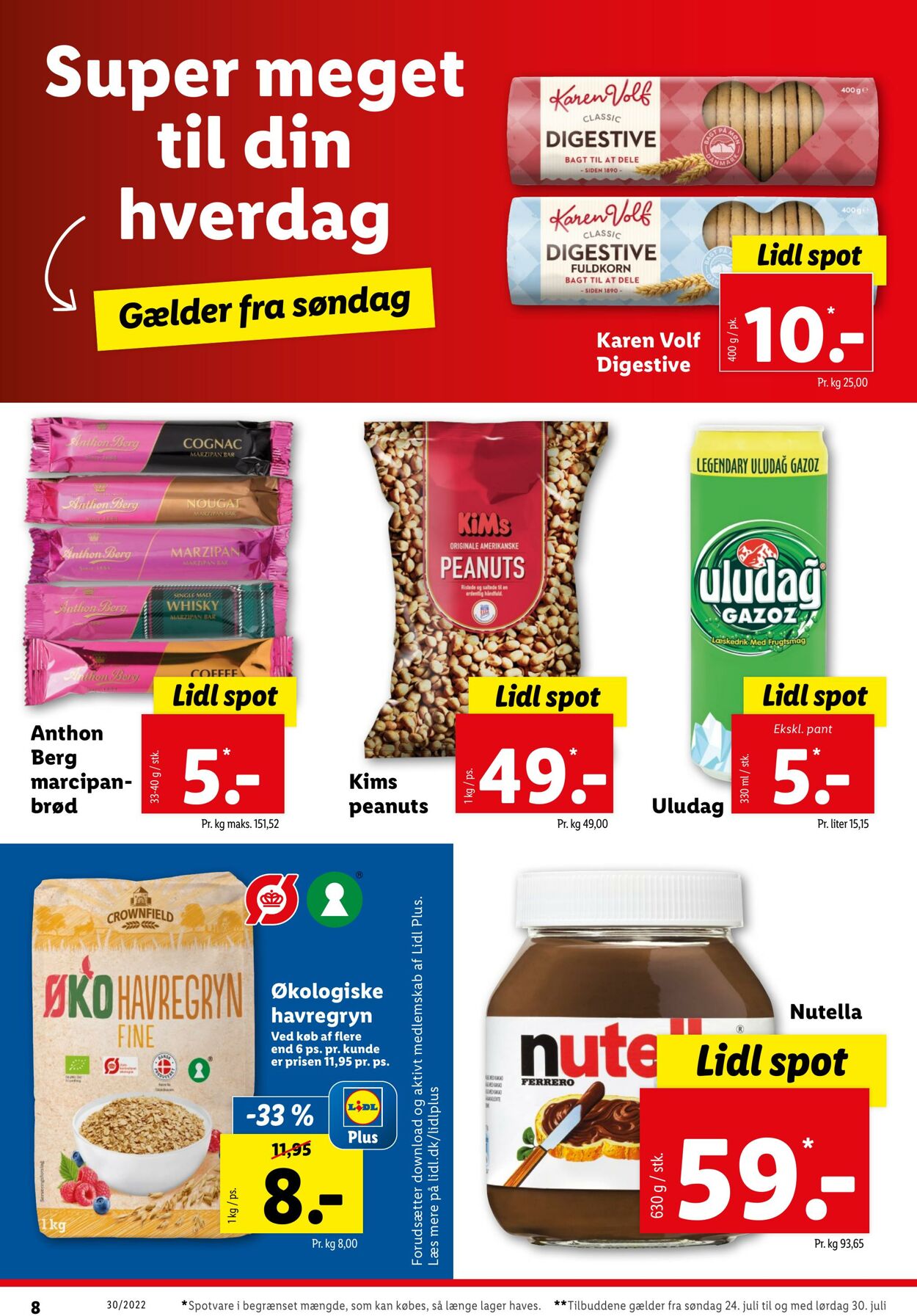 Tilbud Lidl 24.07.2022 - 30.07.2022