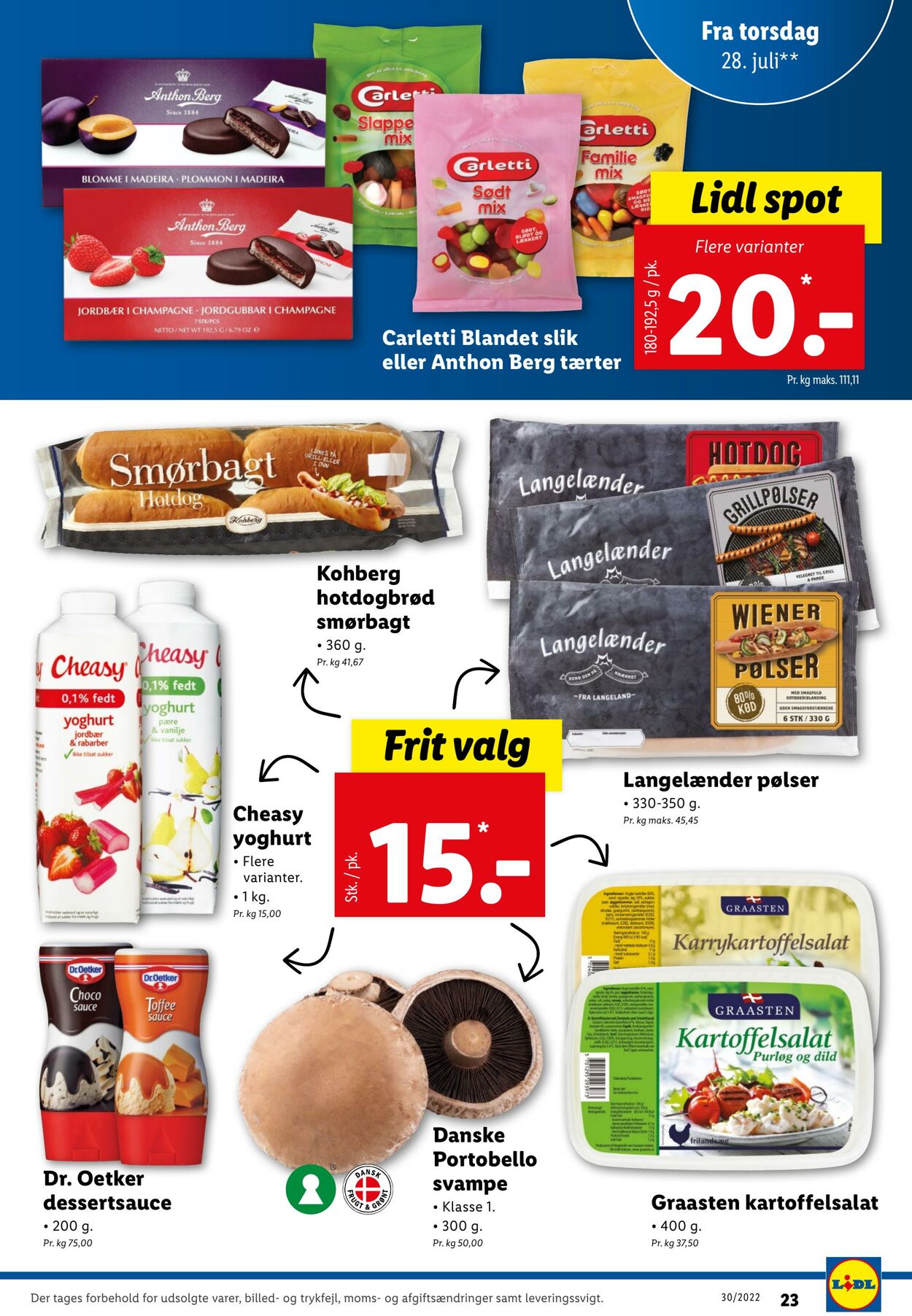 Tilbud Lidl 24.07.2022 - 30.07.2022