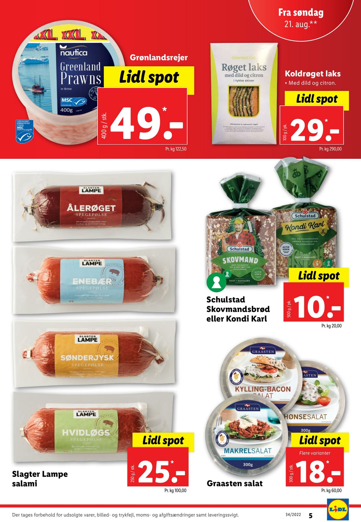 Tilbud Lidl 21.08.2022 - 27.08.2022