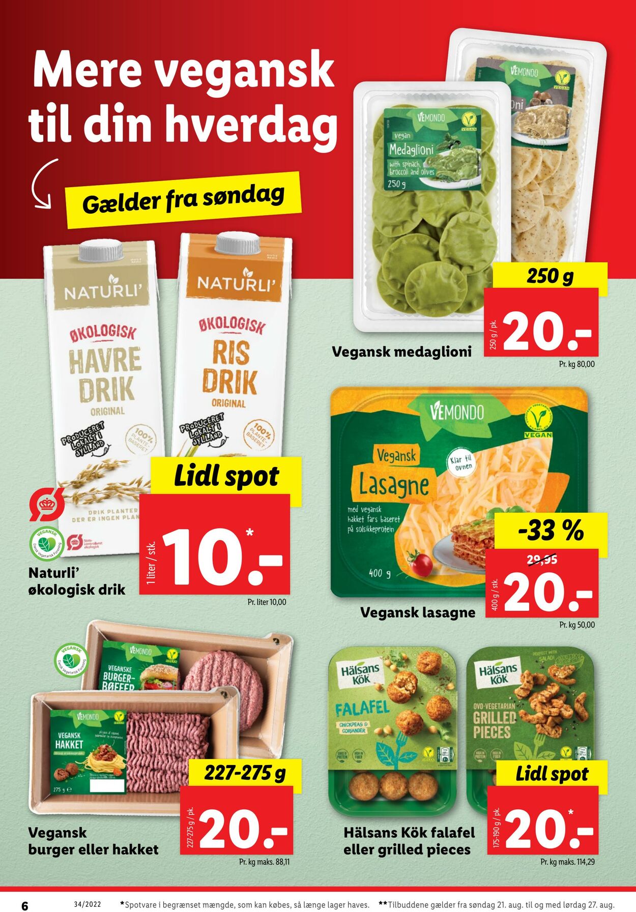 Tilbud Lidl 21.08.2022 - 27.08.2022