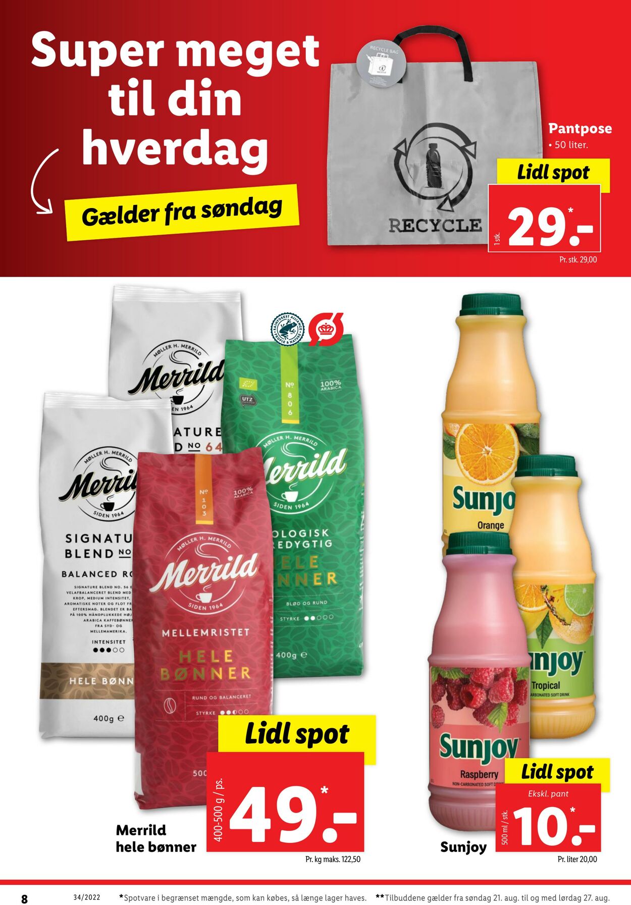 Tilbud Lidl 21.08.2022 - 27.08.2022