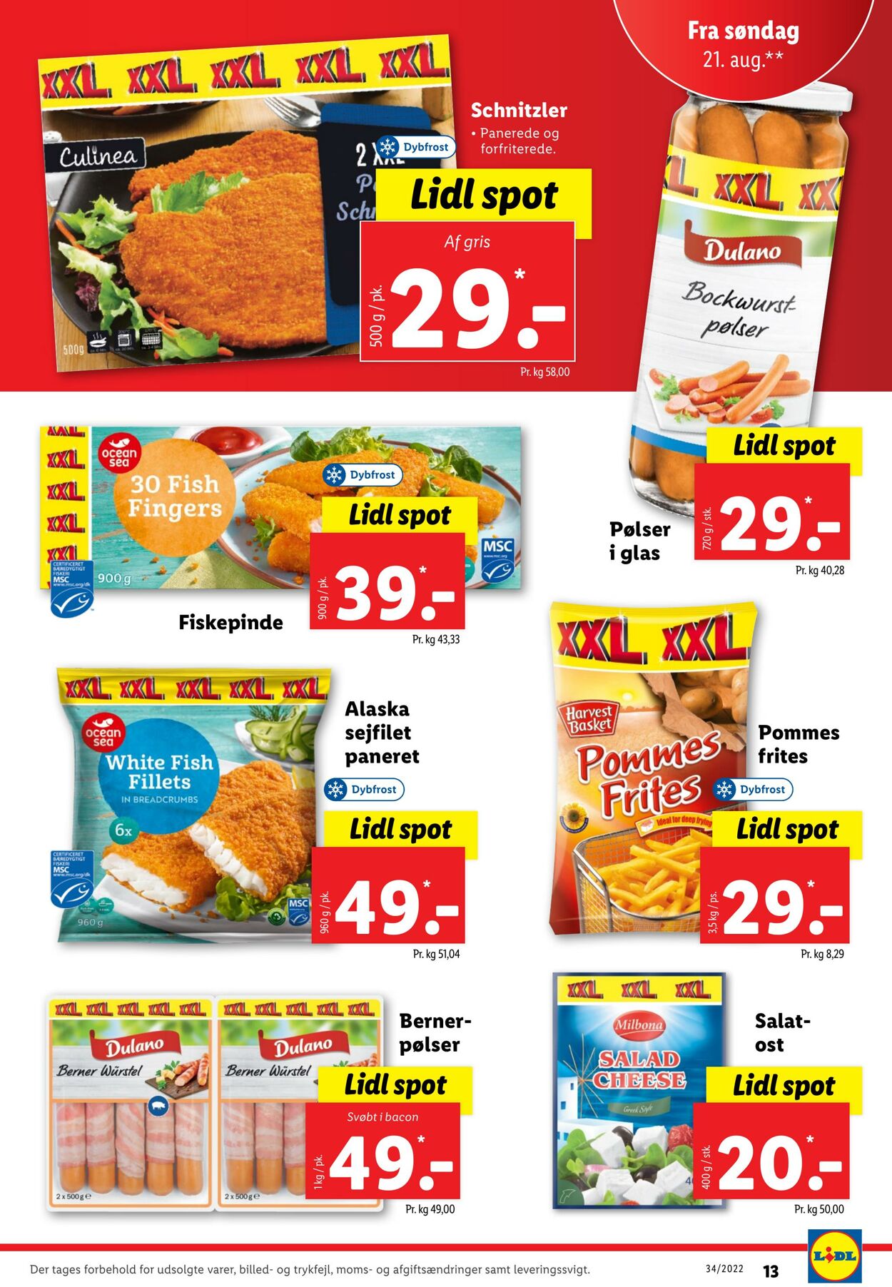 Tilbud Lidl 21.08.2022 - 27.08.2022