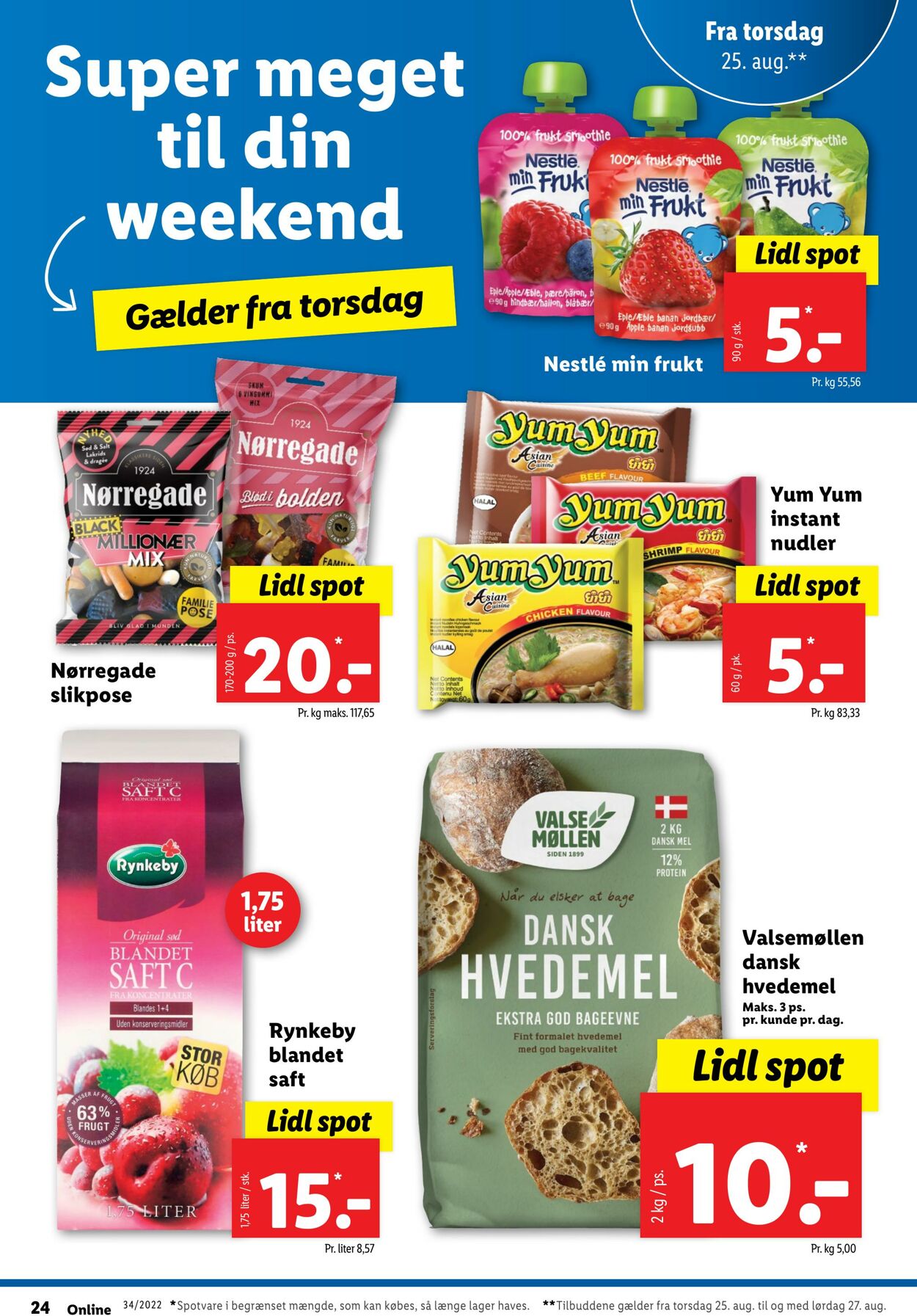 Tilbud Lidl 21.08.2022 - 27.08.2022