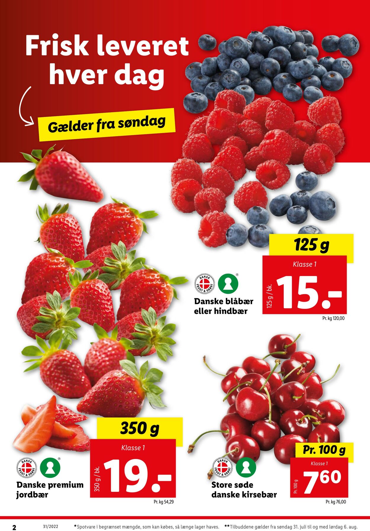 Tilbud Lidl 31.07.2022 - 06.08.2022