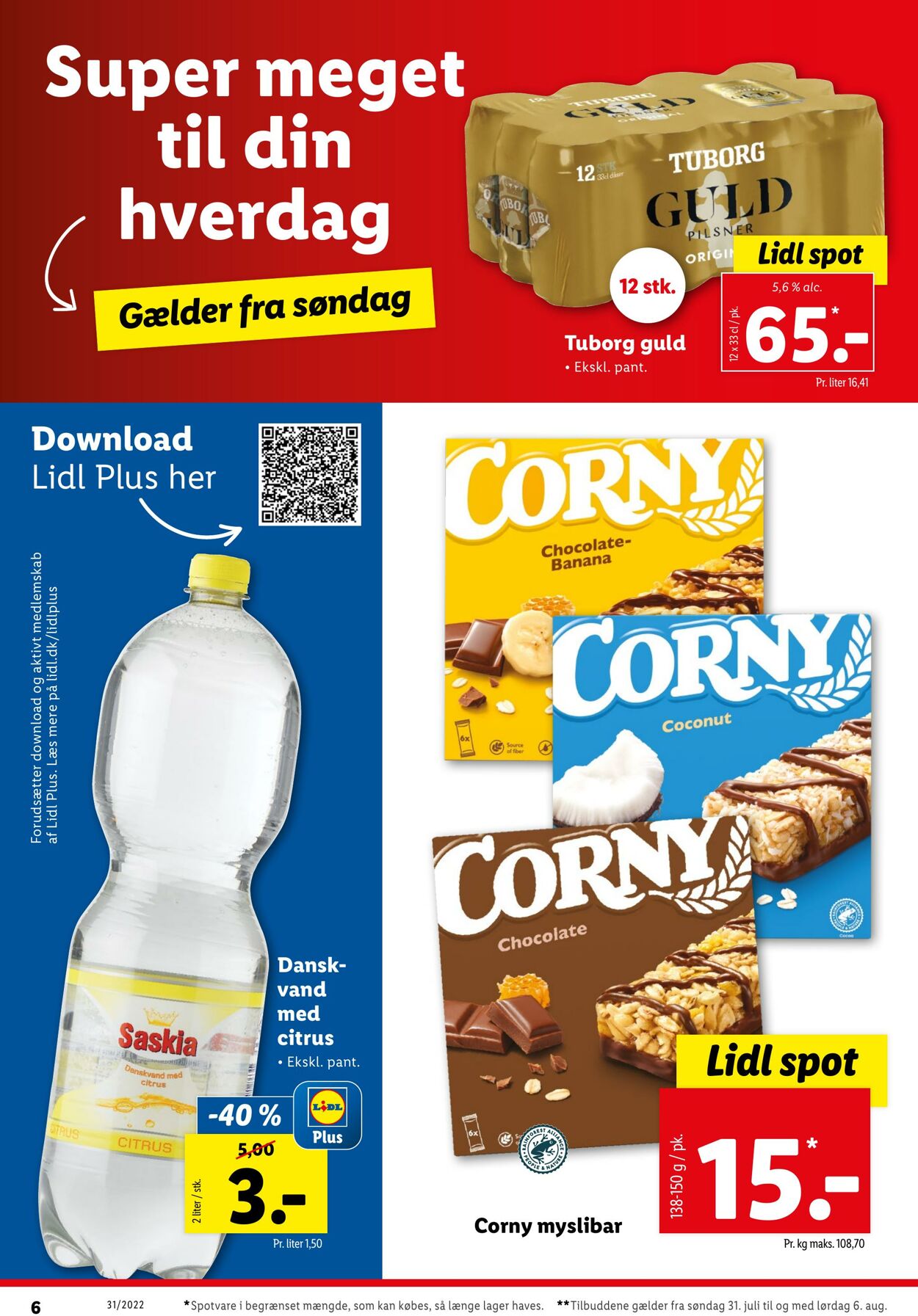 Tilbud Lidl 31.07.2022 - 06.08.2022