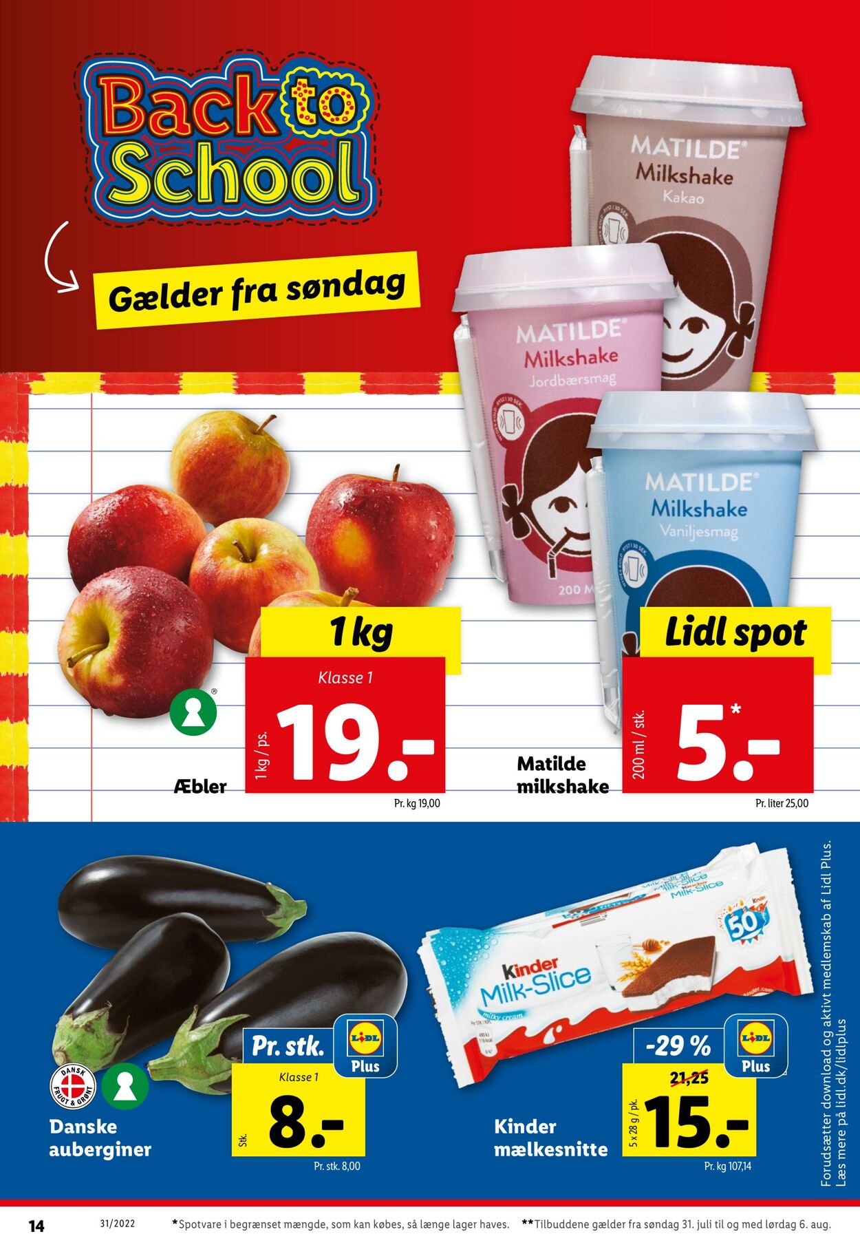 Tilbud Lidl 31.07.2022 - 06.08.2022