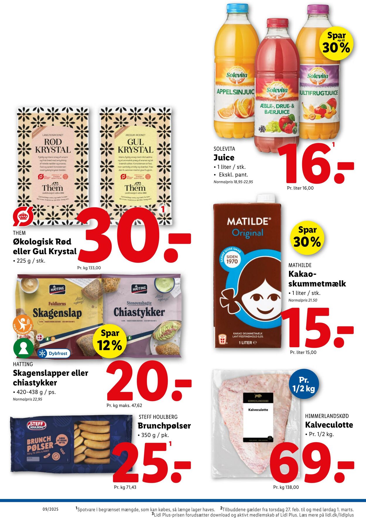 Tilbud Lidl 22.02.2025 - 01.03.2025