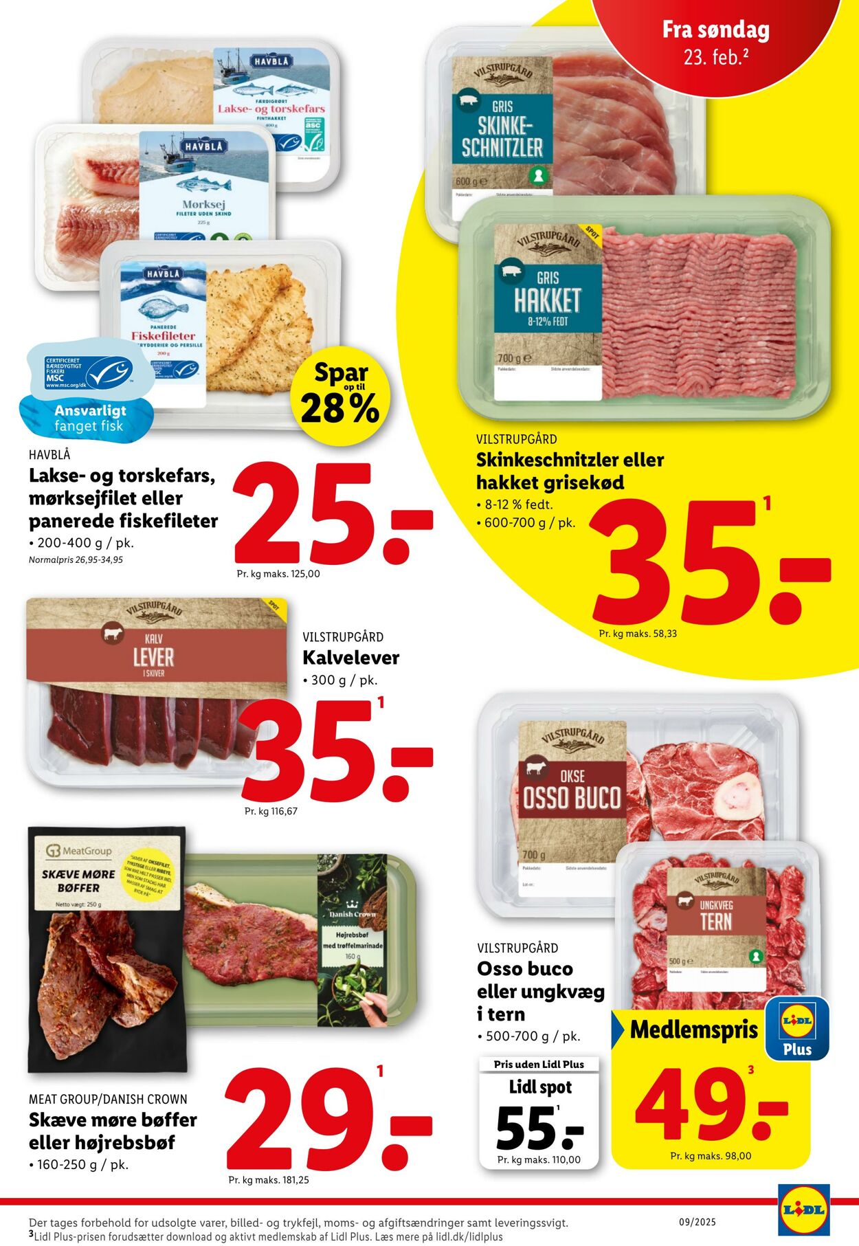 Tilbud Lidl 22.02.2025 - 01.03.2025