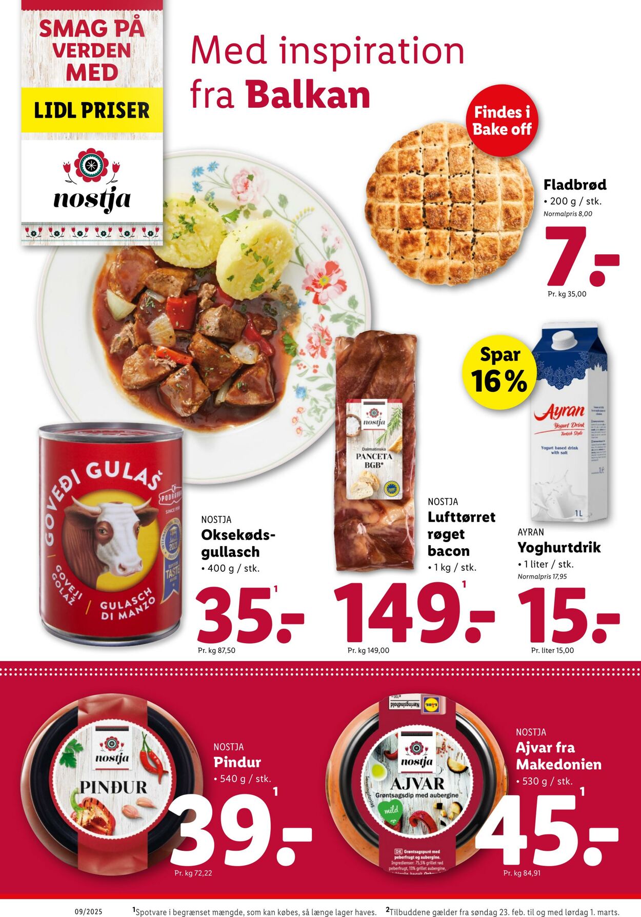 Tilbud Lidl 22.02.2025 - 01.03.2025