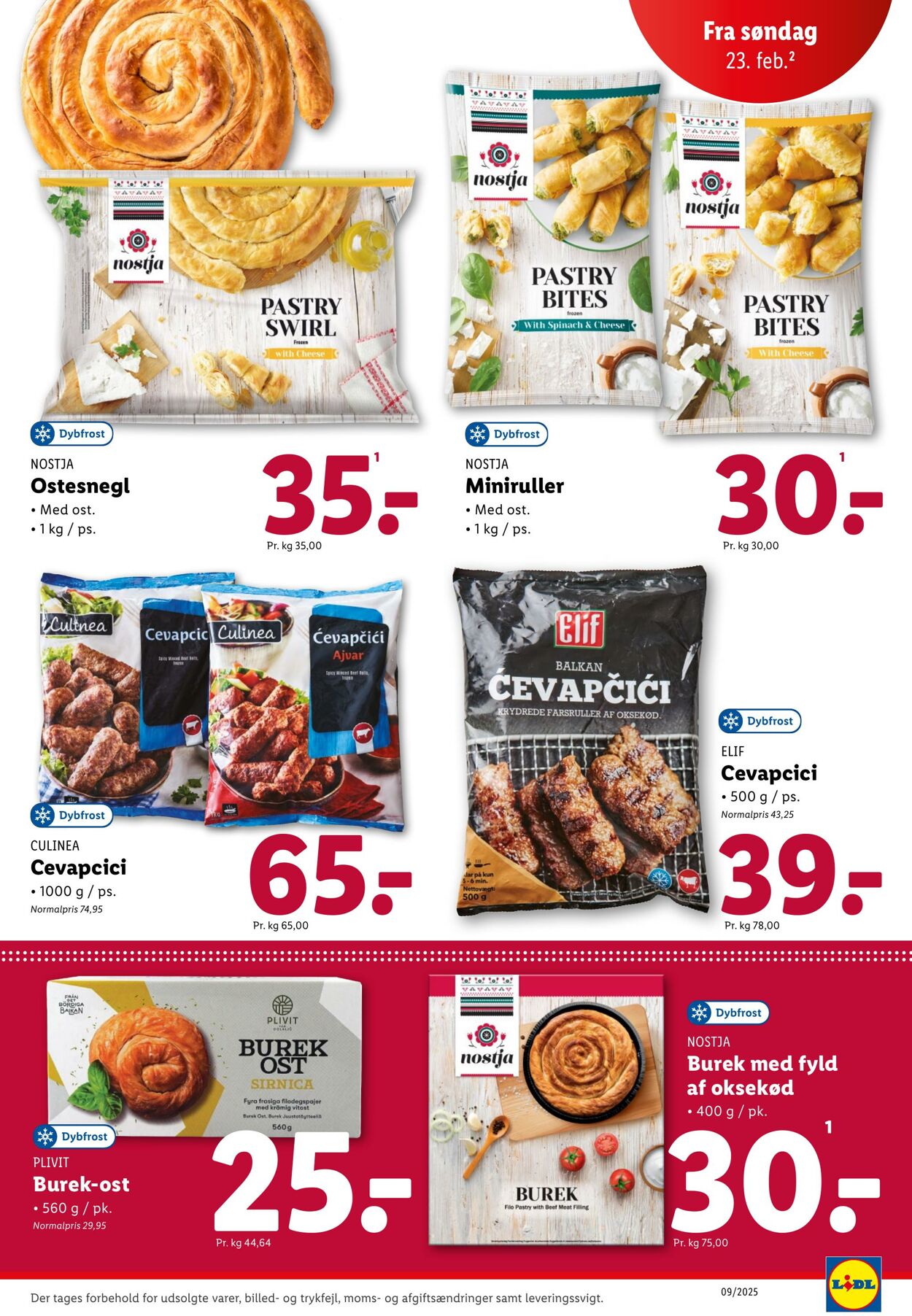 Tilbud Lidl 22.02.2025 - 01.03.2025