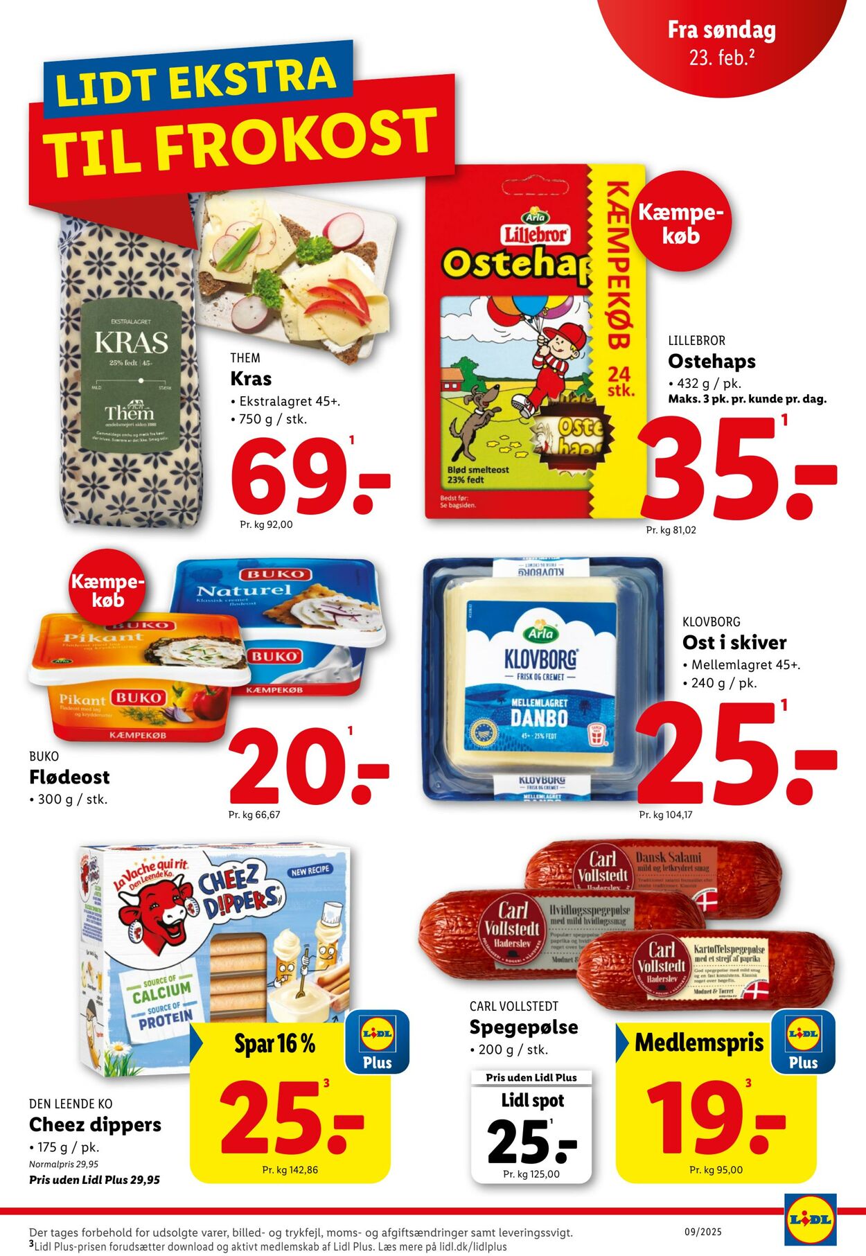 Tilbud Lidl 22.02.2025 - 01.03.2025