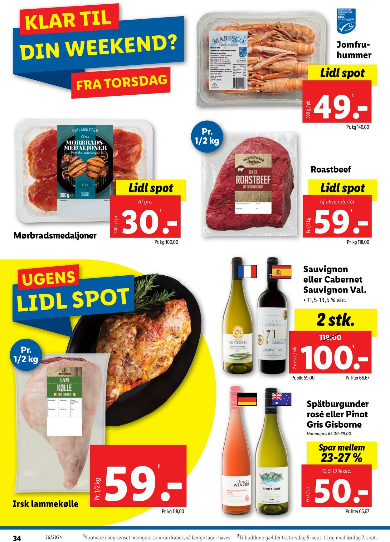 Tilbud Lidl 31.08.2024 - 07.09.2024