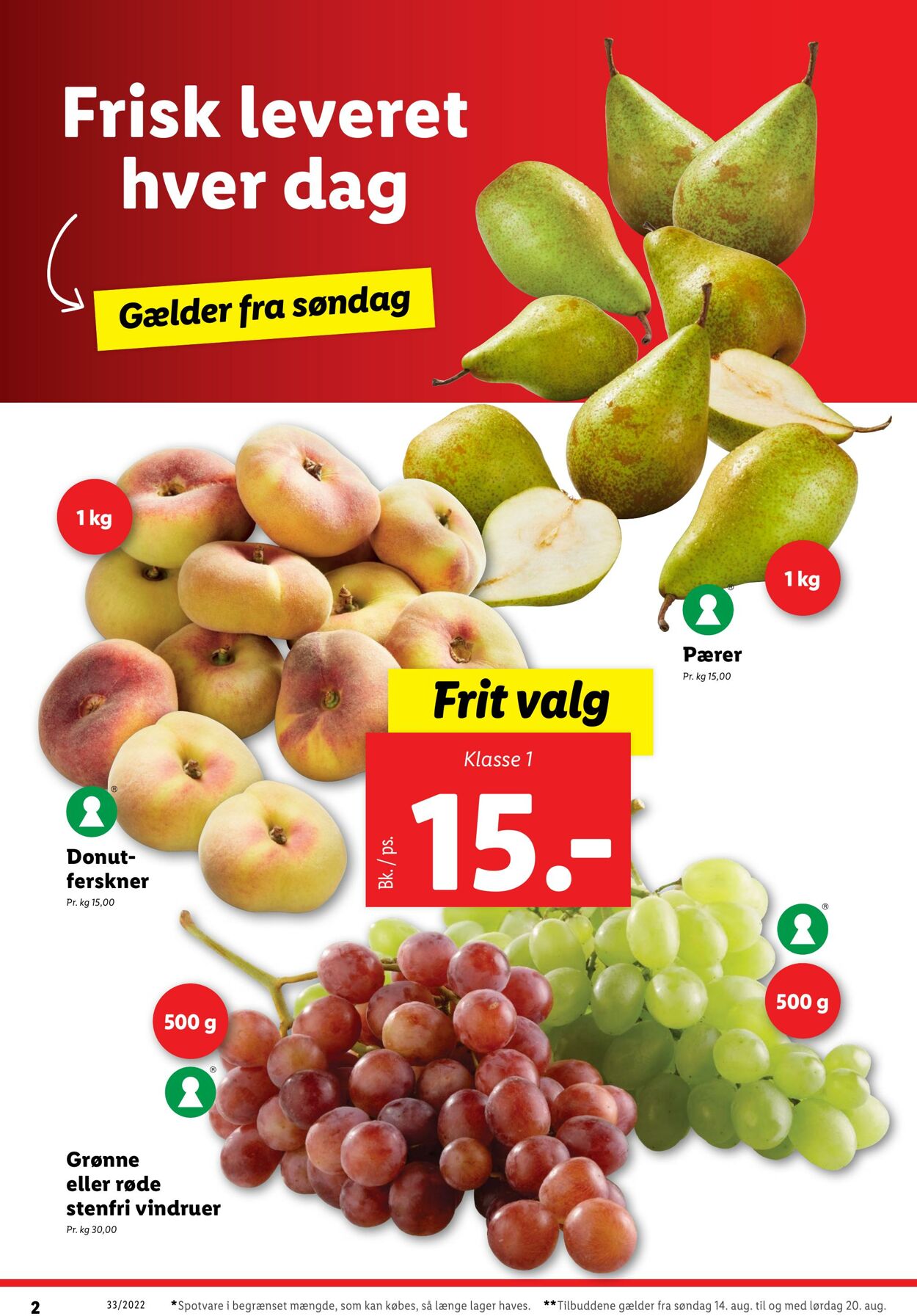 Tilbud Lidl 14.08.2022 - 20.08.2022