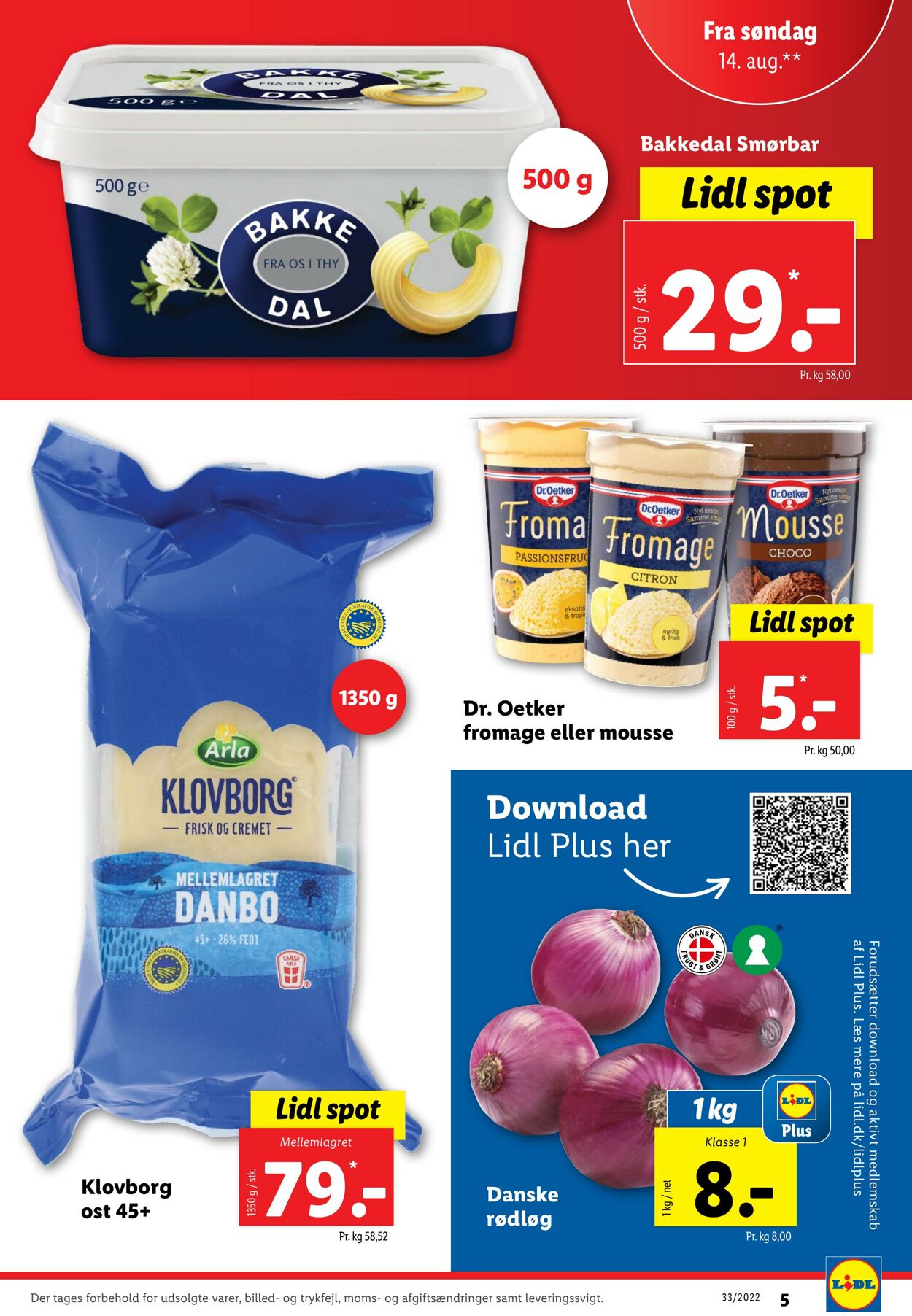 Tilbud Lidl 14.08.2022 - 20.08.2022