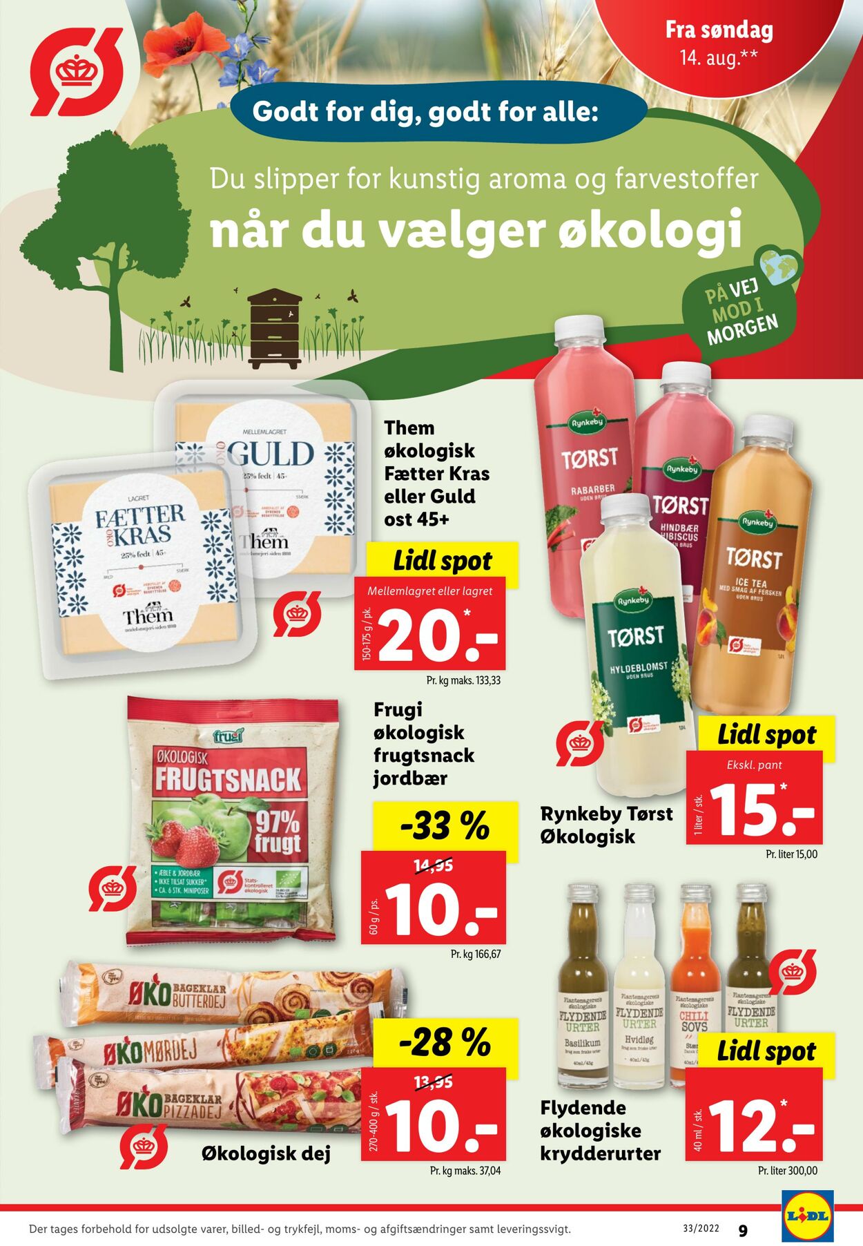 Tilbud Lidl 14.08.2022 - 20.08.2022