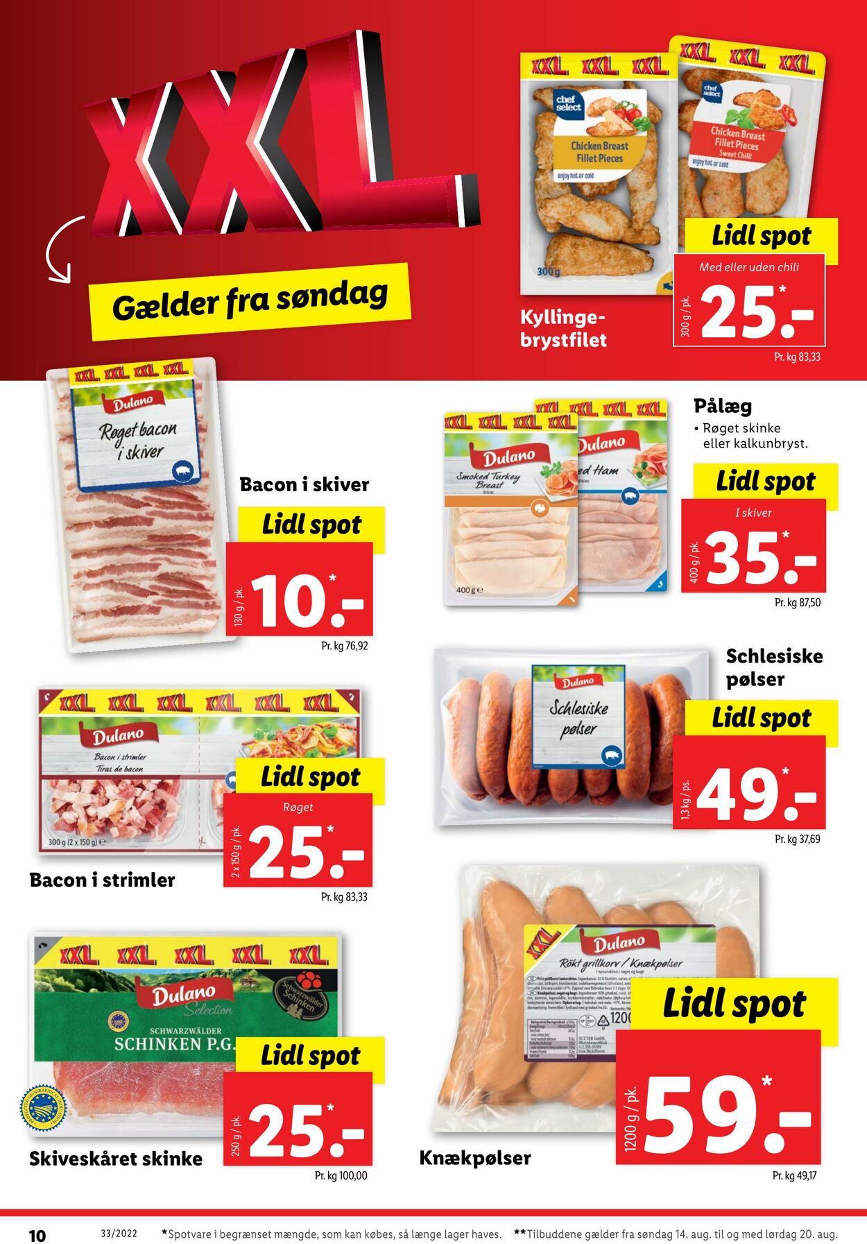 Tilbud Lidl 14.08.2022 - 20.08.2022