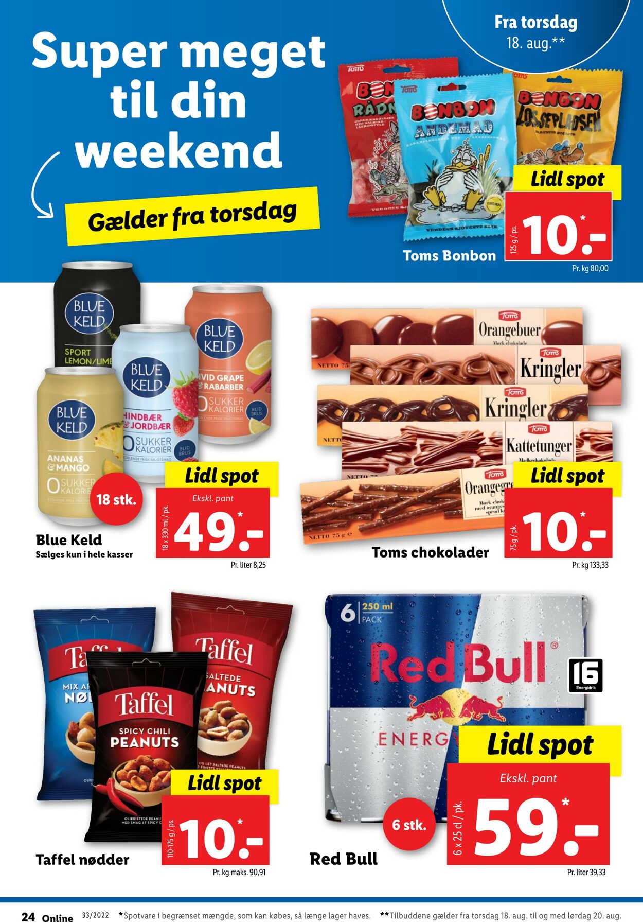 Tilbud Lidl 14.08.2022 - 20.08.2022