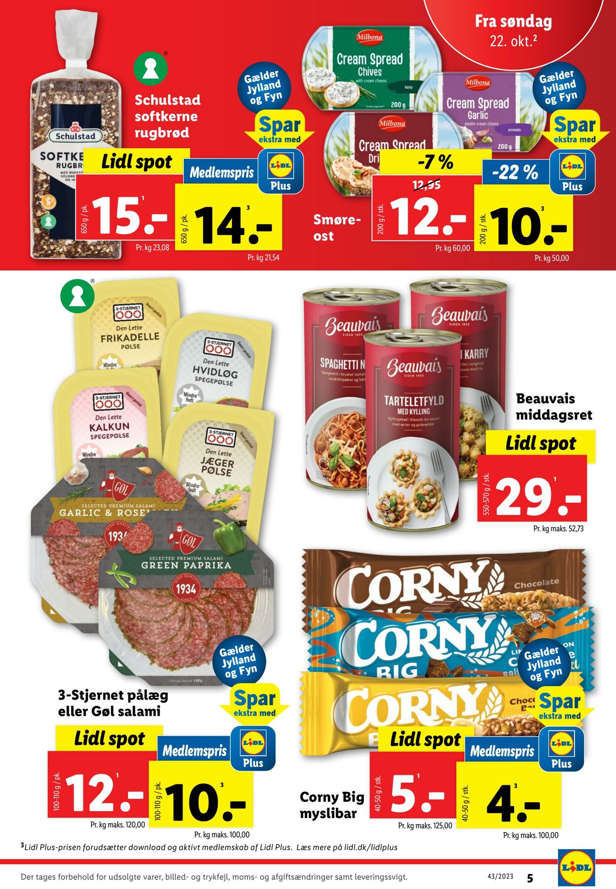 Tilbud Lidl 21.10.2023 - 28.10.2023