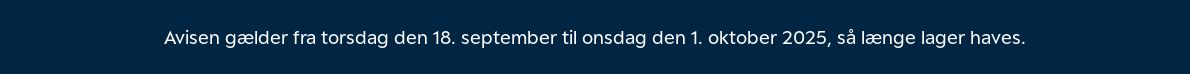 Tilbud Matas 25.09.2025 - 01.10.2025