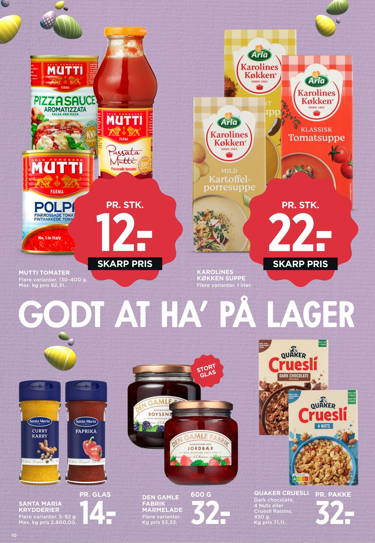 Tilbud Meny 01.03.2026 - 31.03.2026