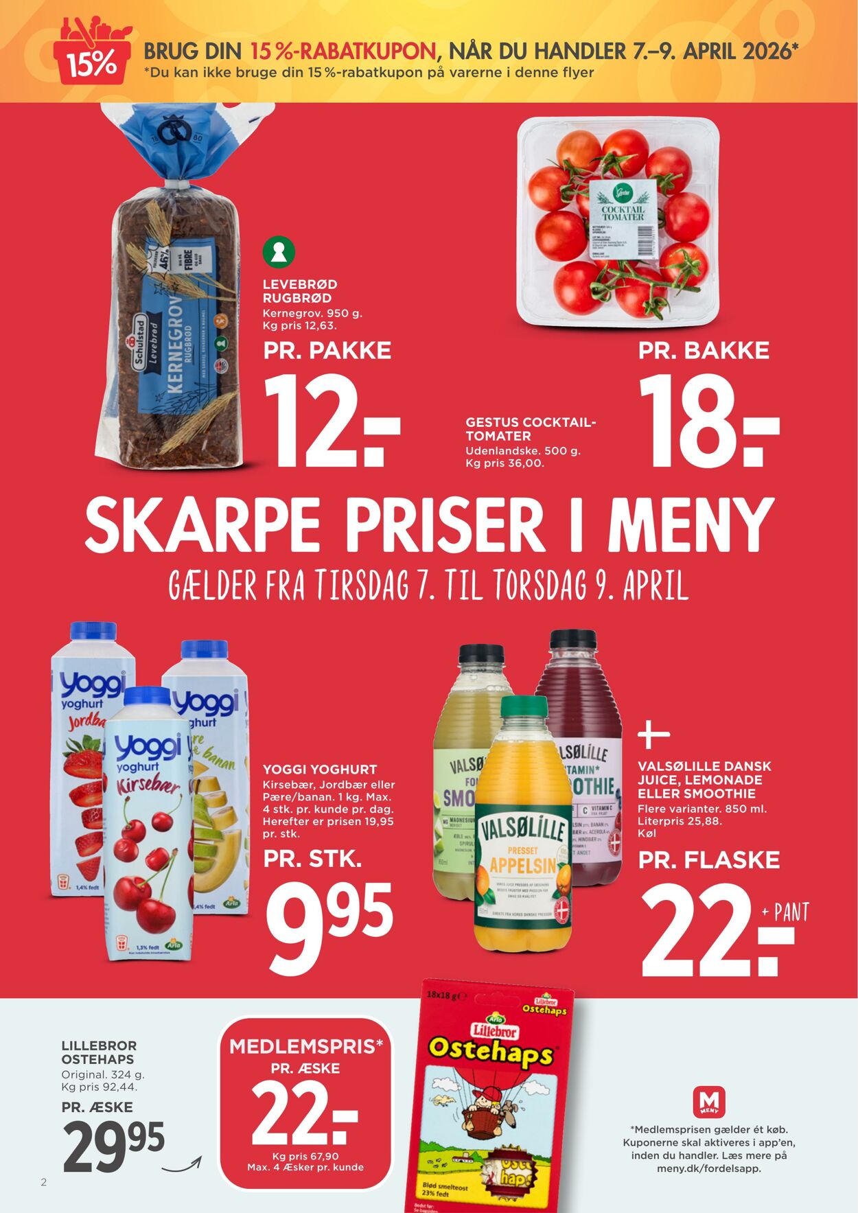 Tilbud Meny 01.04.2026 - 30.04.2026