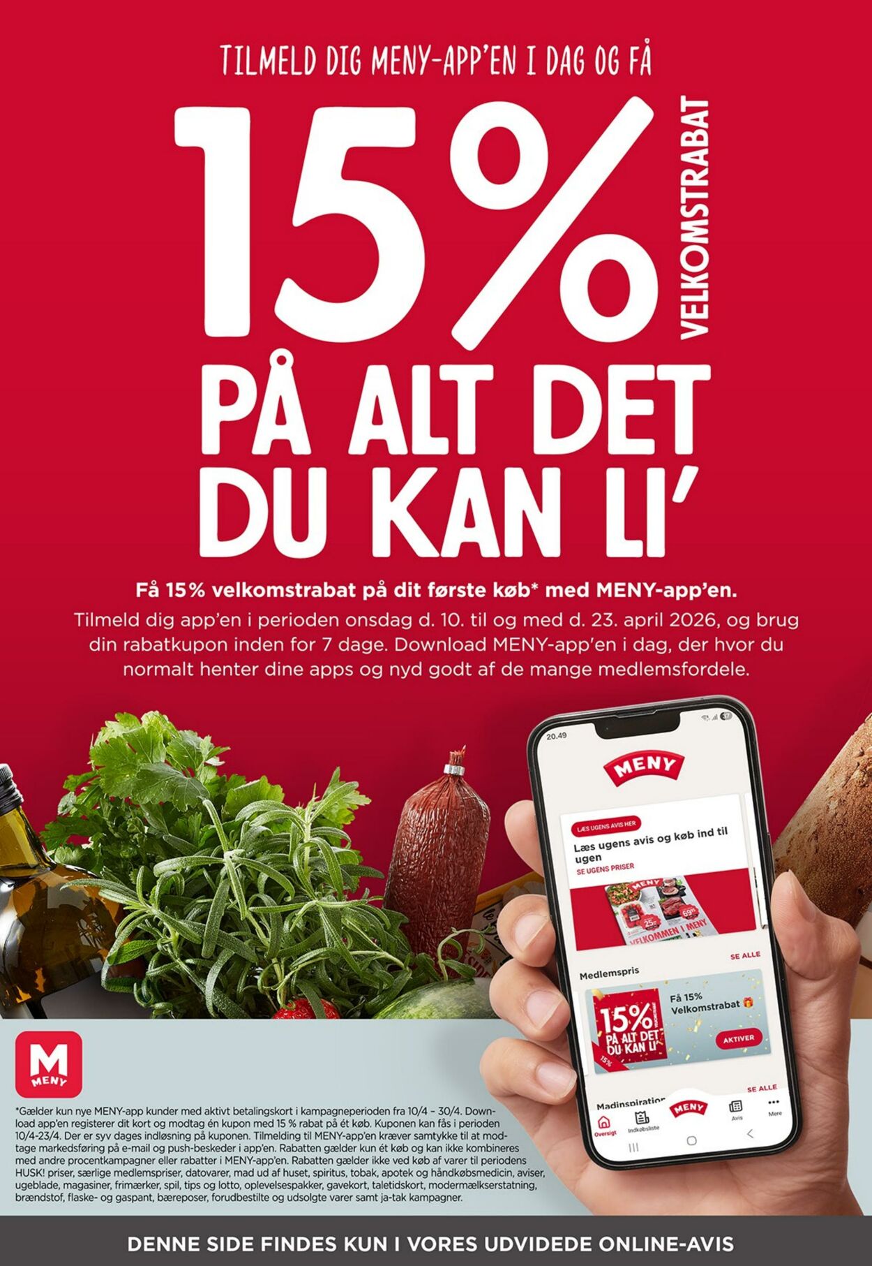 Tilbud Meny 10.04.2026 - 16.04.2026