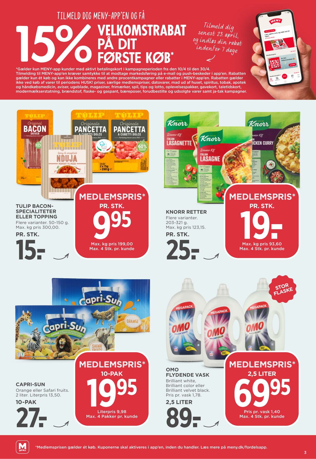 Tilbud Meny 01.04.2026 - 30.04.2026