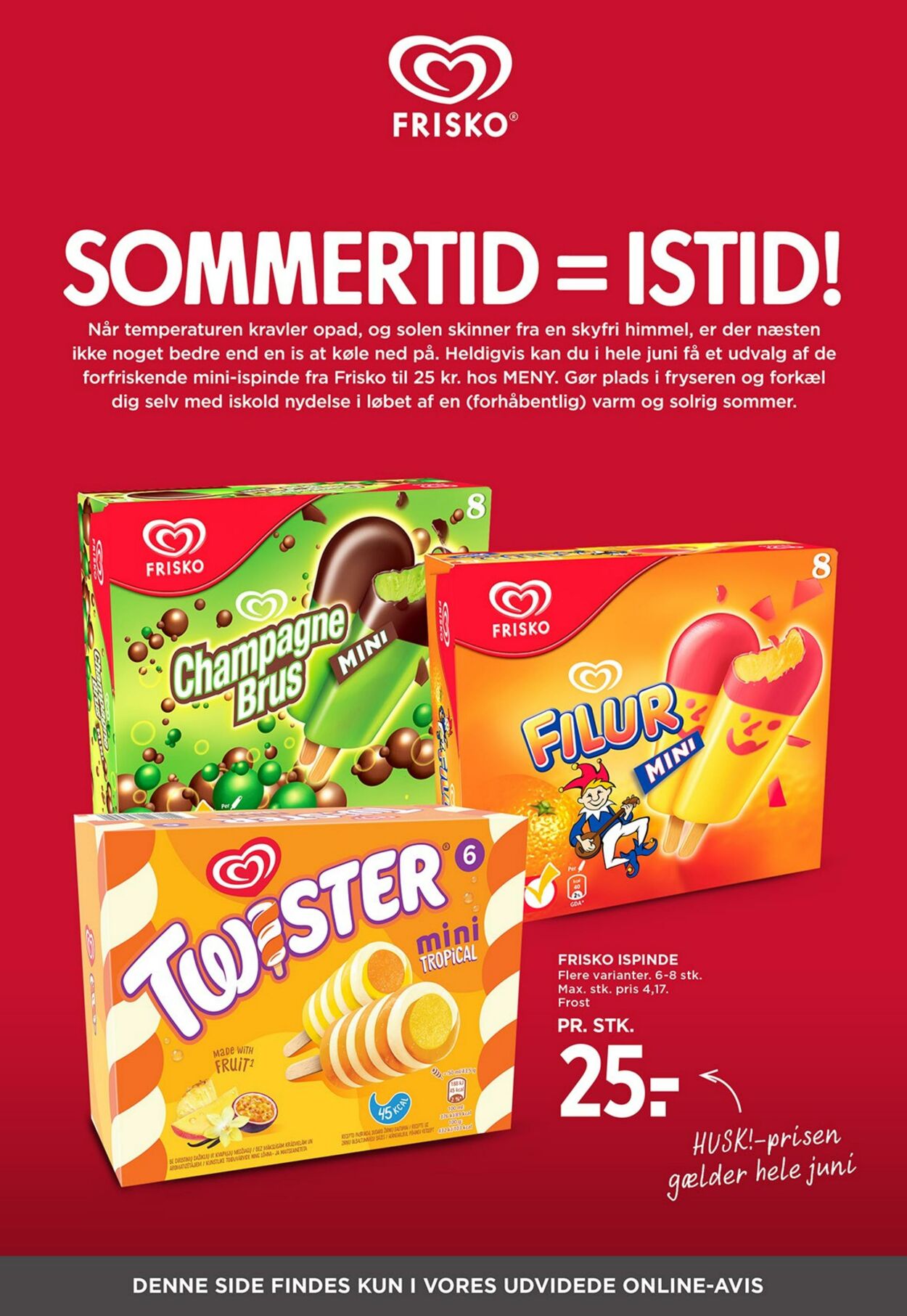 Tilbud Meny 01.06.2025 - 30.06.2025