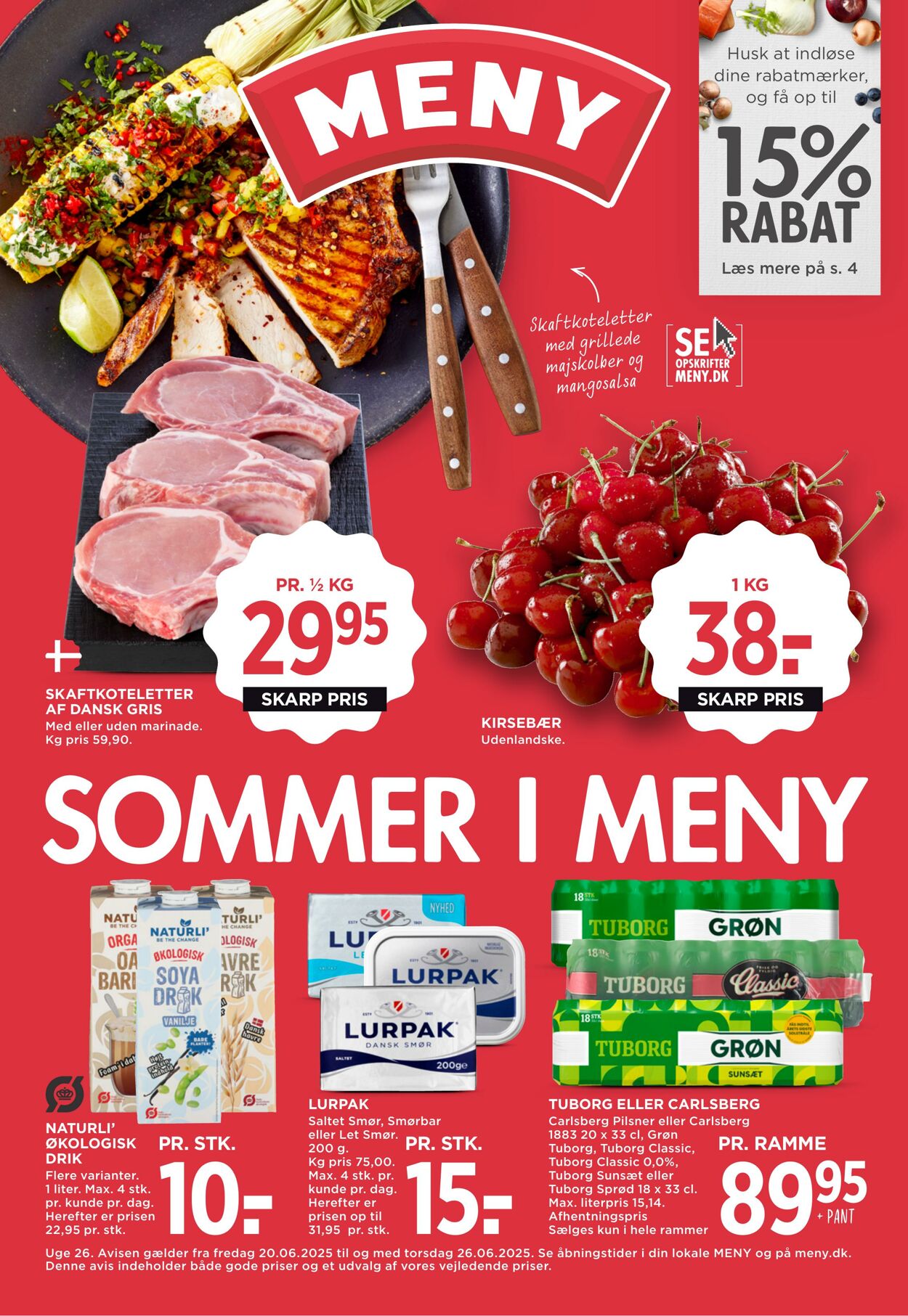 Tilbud Meny 01.06.2025 - 30.06.2025