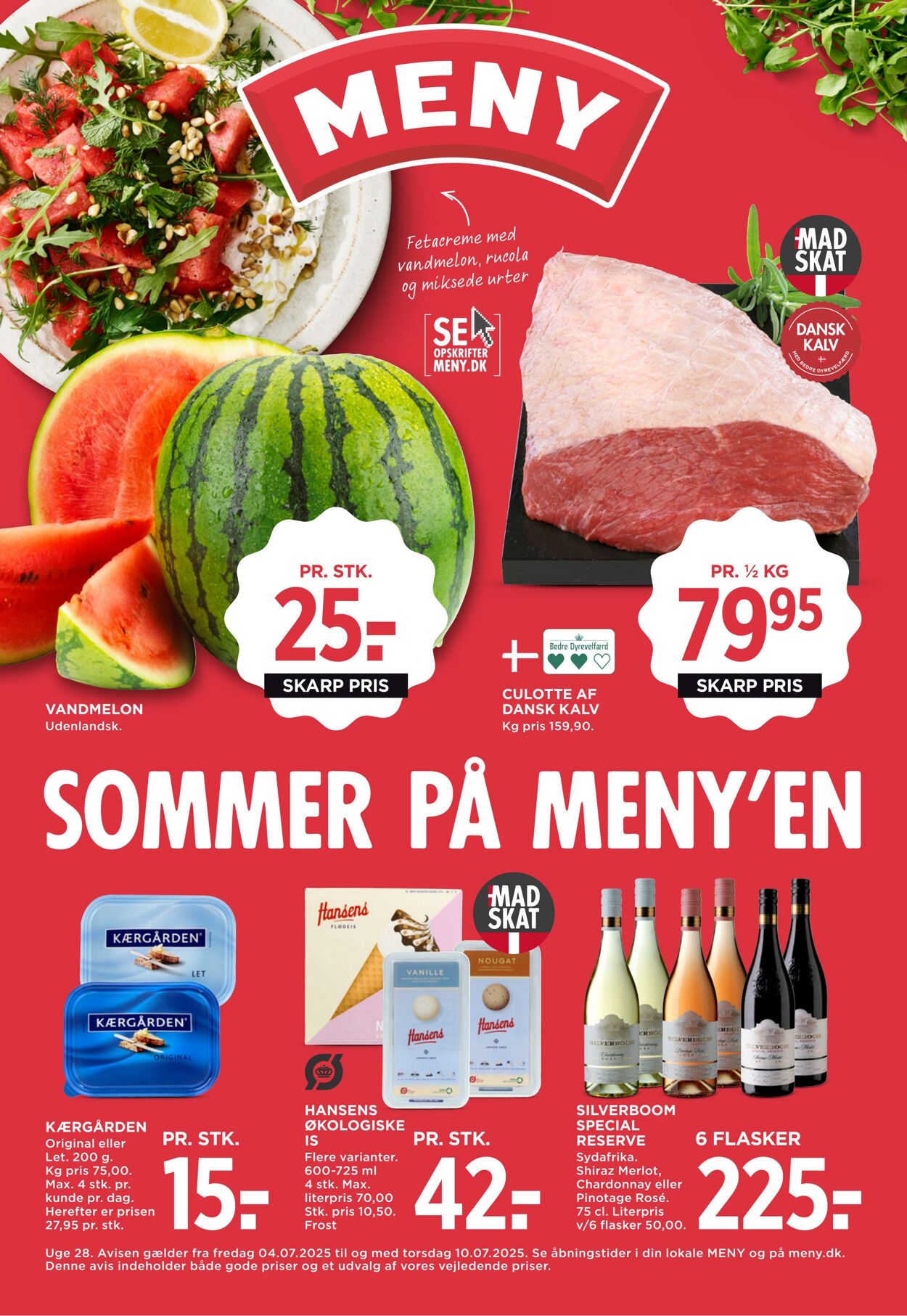 Tilbud Meny 01.07.2025 - 31.07.2025
