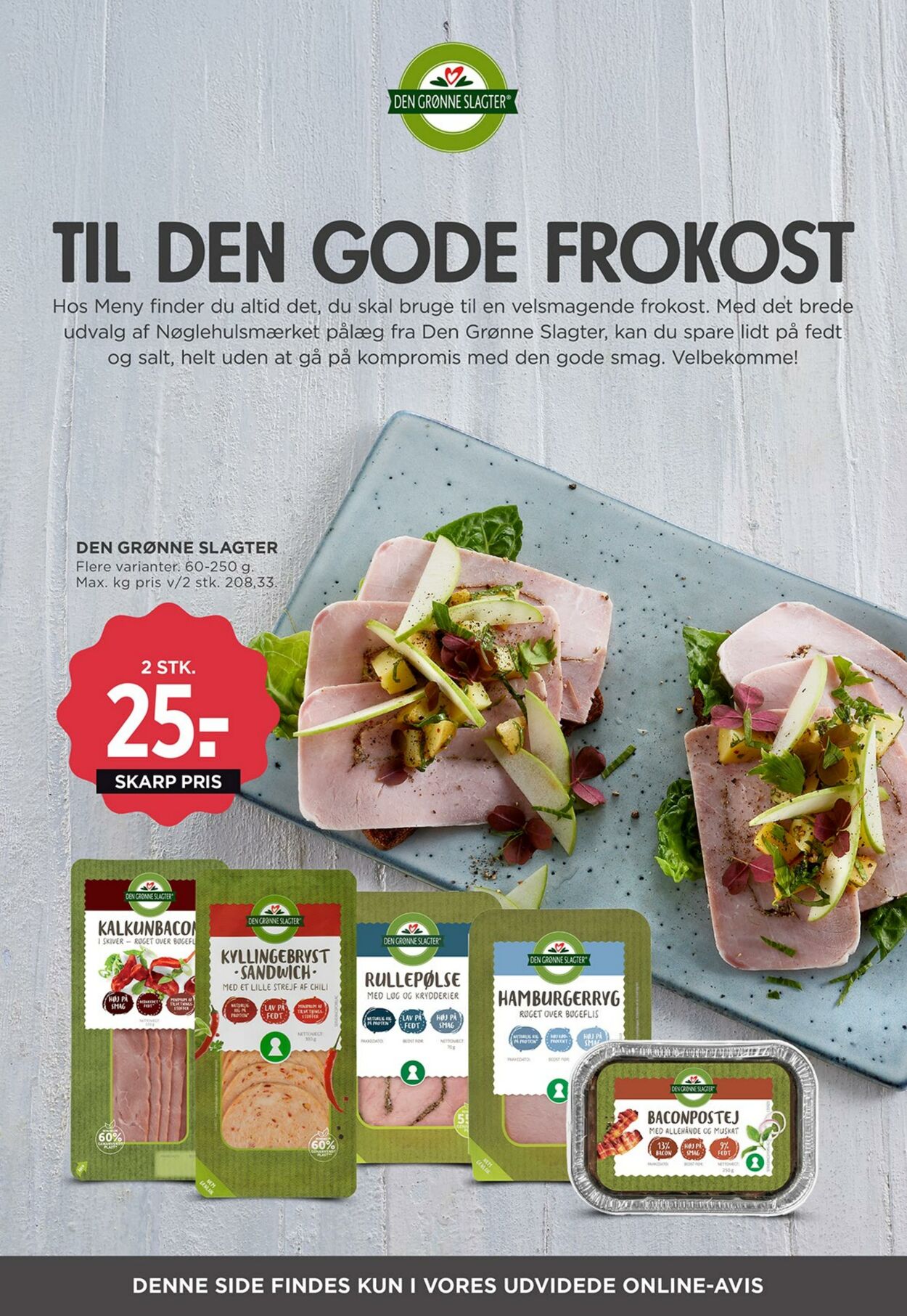 Tilbud Meny 01.08.2025 - 31.08.2025