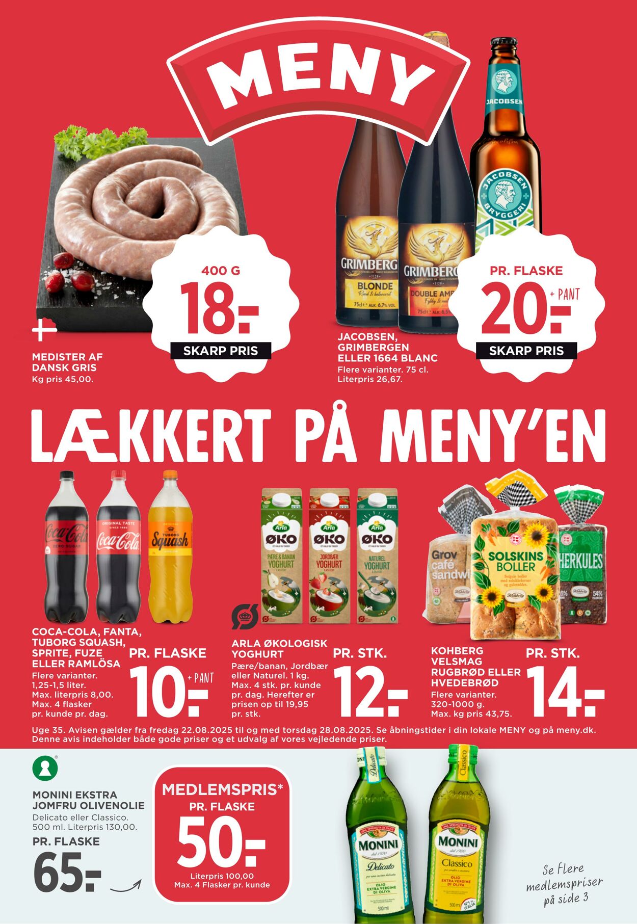 Tilbud Meny 01.08.2025 - 31.08.2025