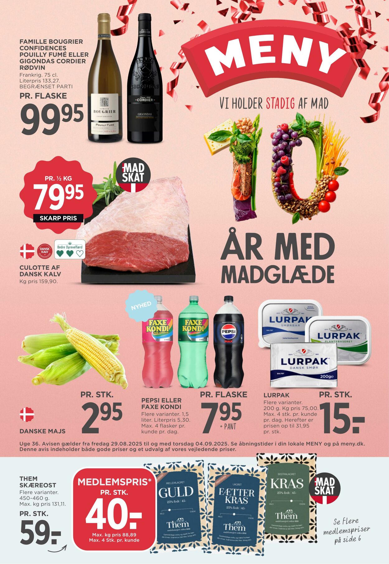 Tilbud Meny 29.08.2025 - 04.09.2025