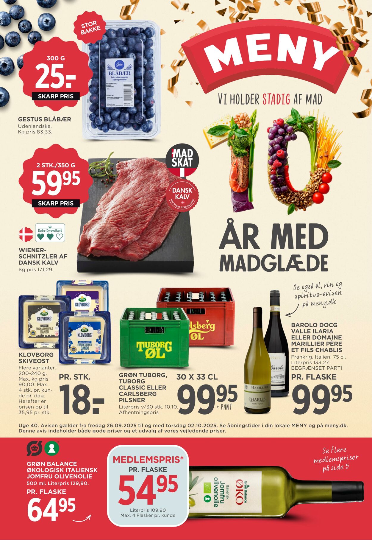 Tilbud Meny 26.09.2025 - 02.10.2025