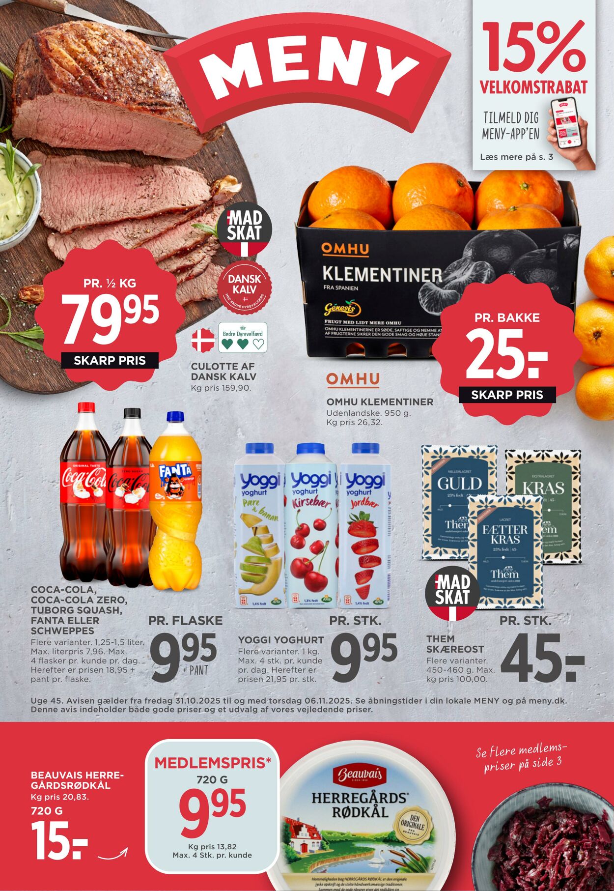 Tilbud Meny 31.10.2025 - 06.11.2025