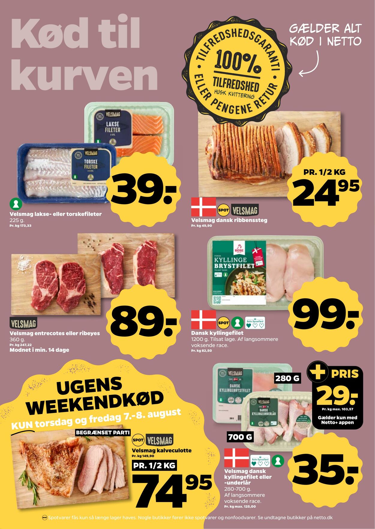 Tilbud Netto 01.08.2025 - 08.08.2025