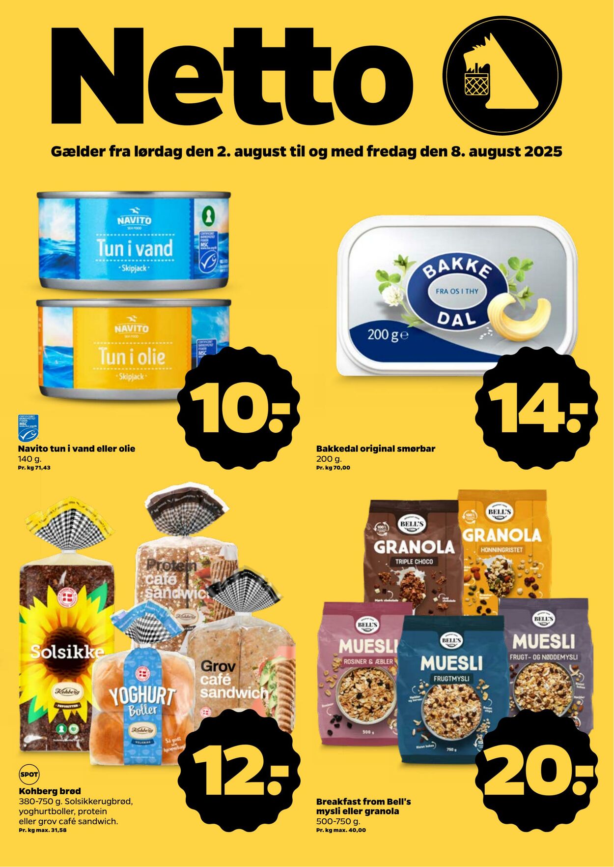 Tilbud Netto 01.08.2025 - 08.08.2025