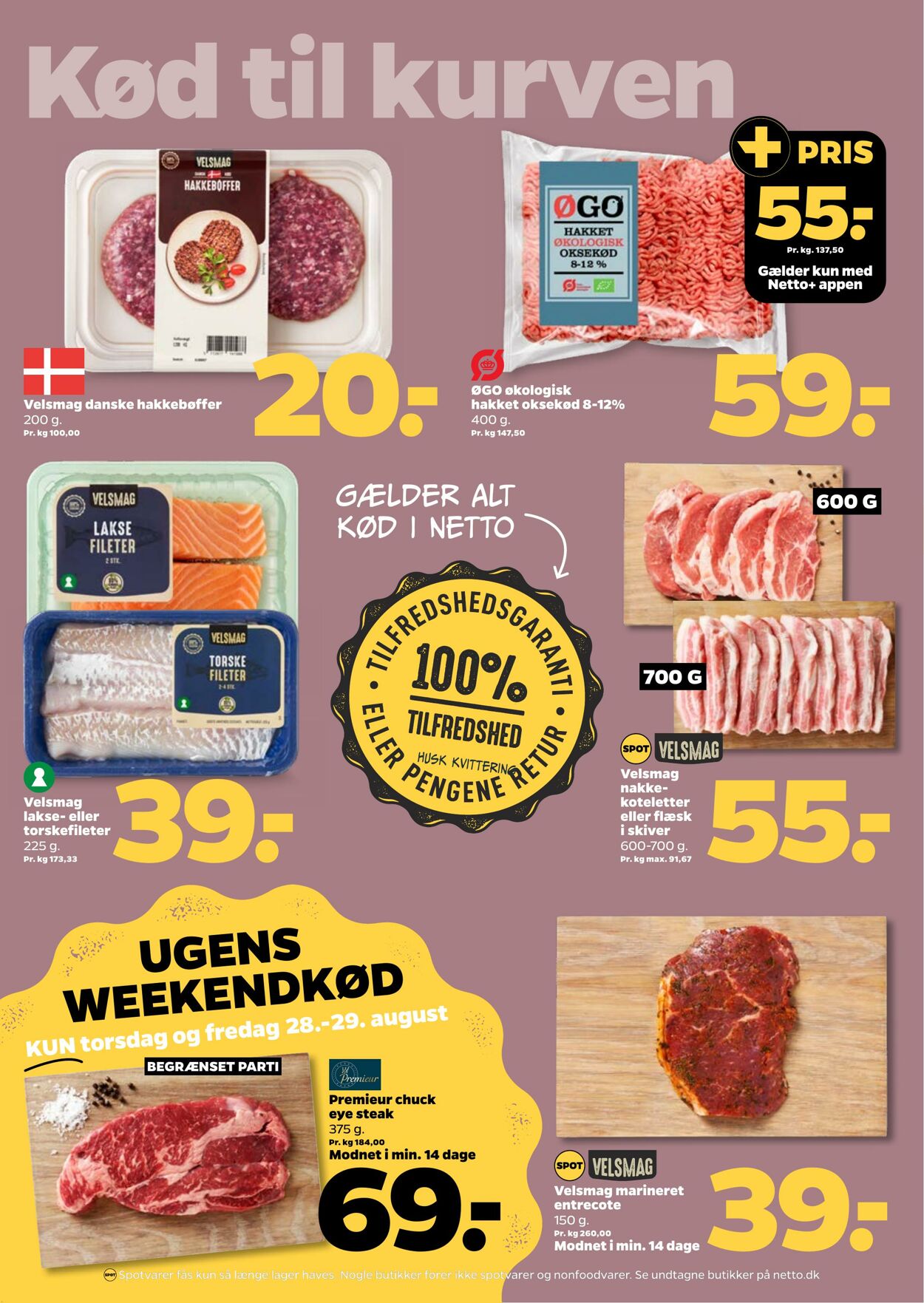 Tilbud Netto 22.08.2025 - 29.08.2025