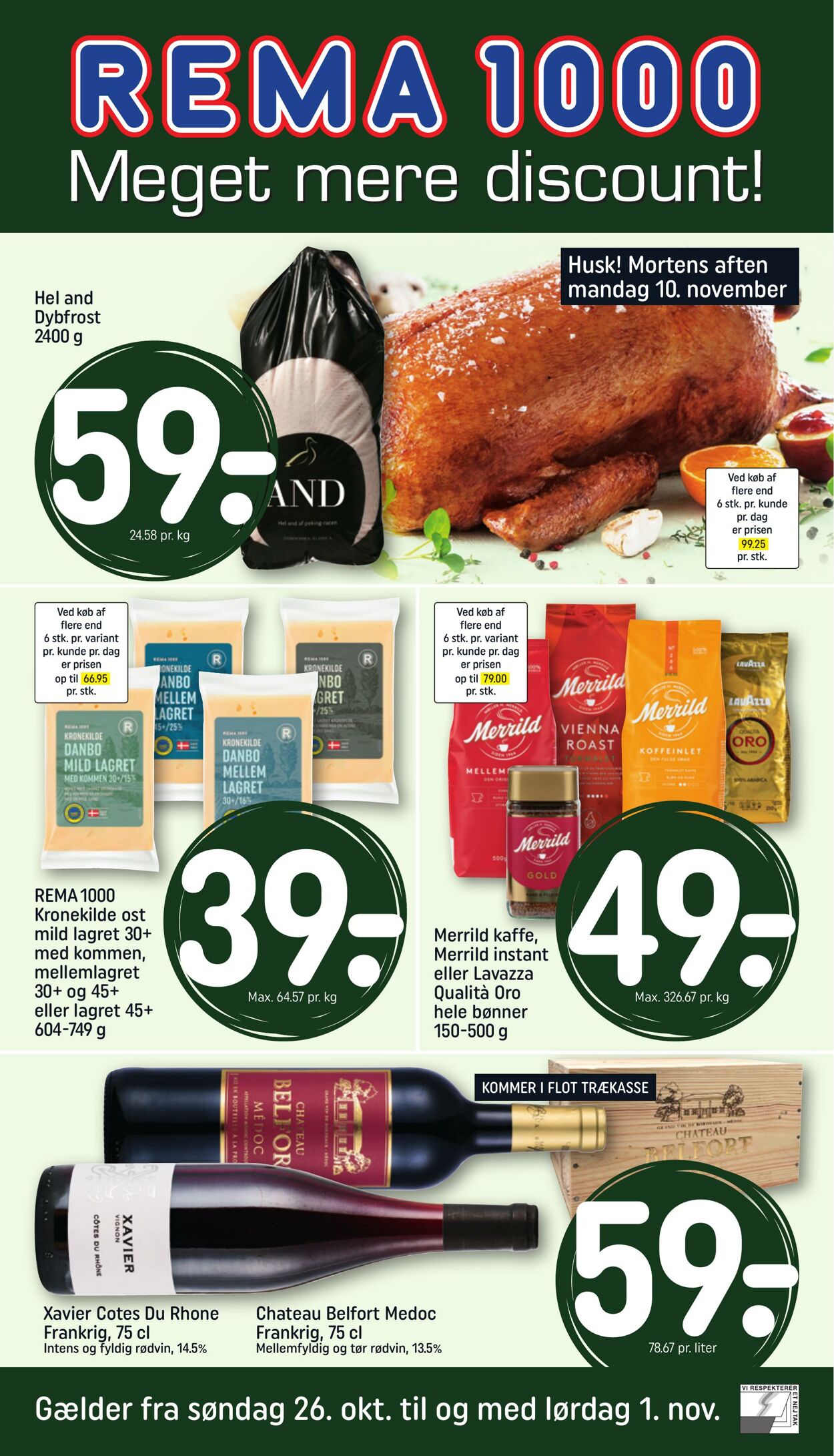 Tilbud Rema 1000 26.10.2025 - 01.11.2025