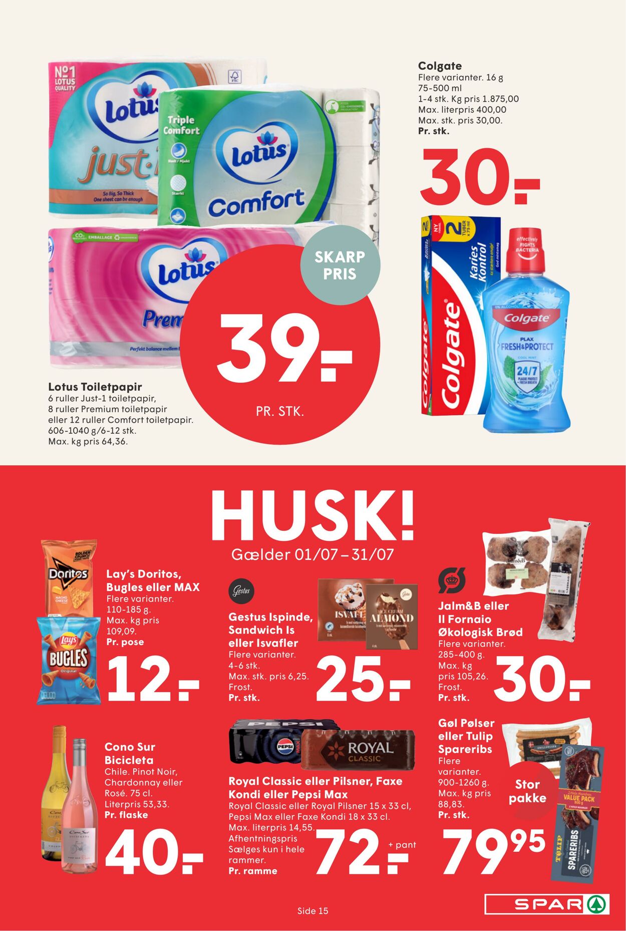 Tilbud Spar 18.07.2025 - 01.08.2025