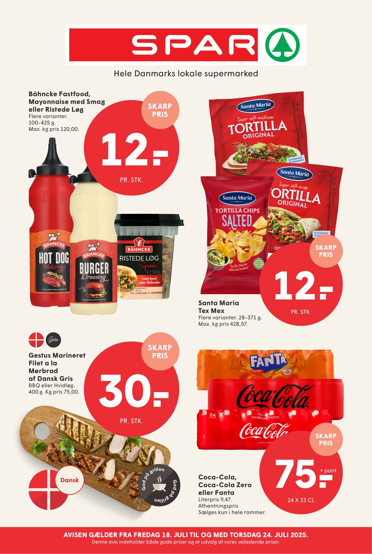 Tilbud Spar 18.07.2025 - 01.08.2025
