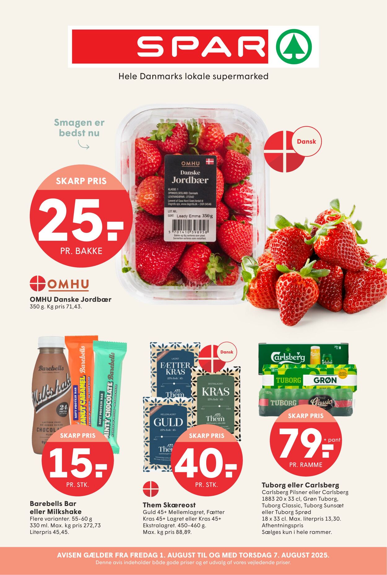 Tilbud Spar 01.08.2025 - 15.08.2025