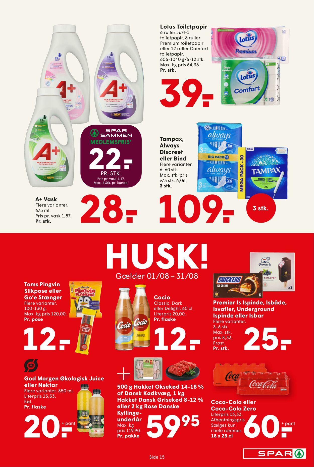 Tilbud Spar 15.08.2025 - 21.08.2025